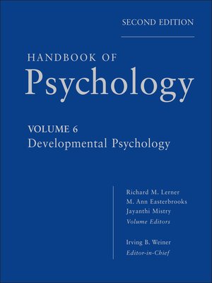 cover image of Handbook of Psychology, Developmental Psychology